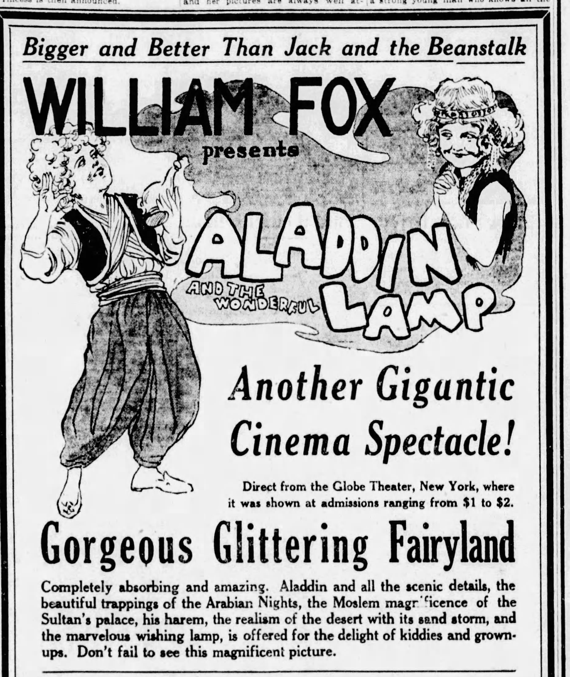 Aladdin and the Wonderful Lamp (1917) Screenshot 5