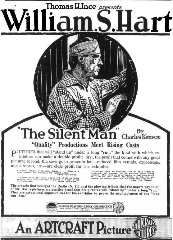 The Silent Man (1917) starring William S. Hart on DVD on DVD