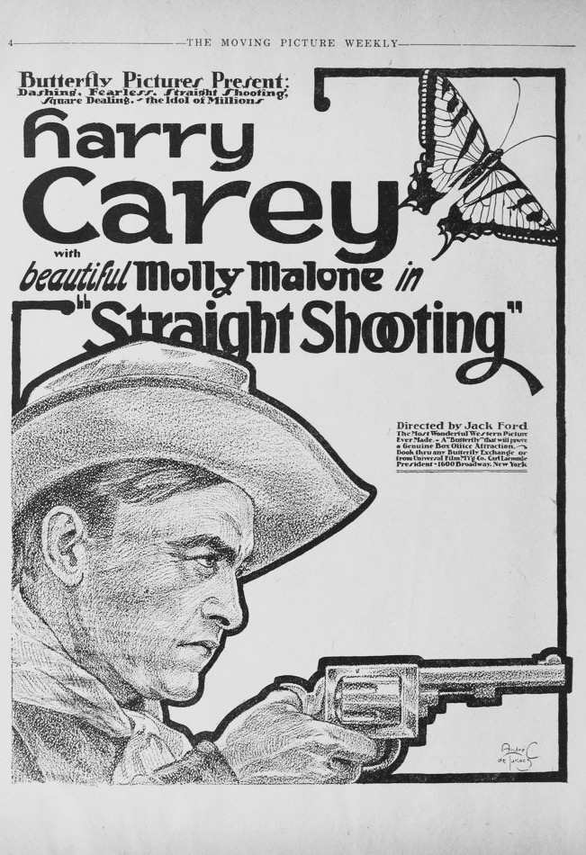Straight Shooting (1917) starring Harry Carey on DVD on DVD