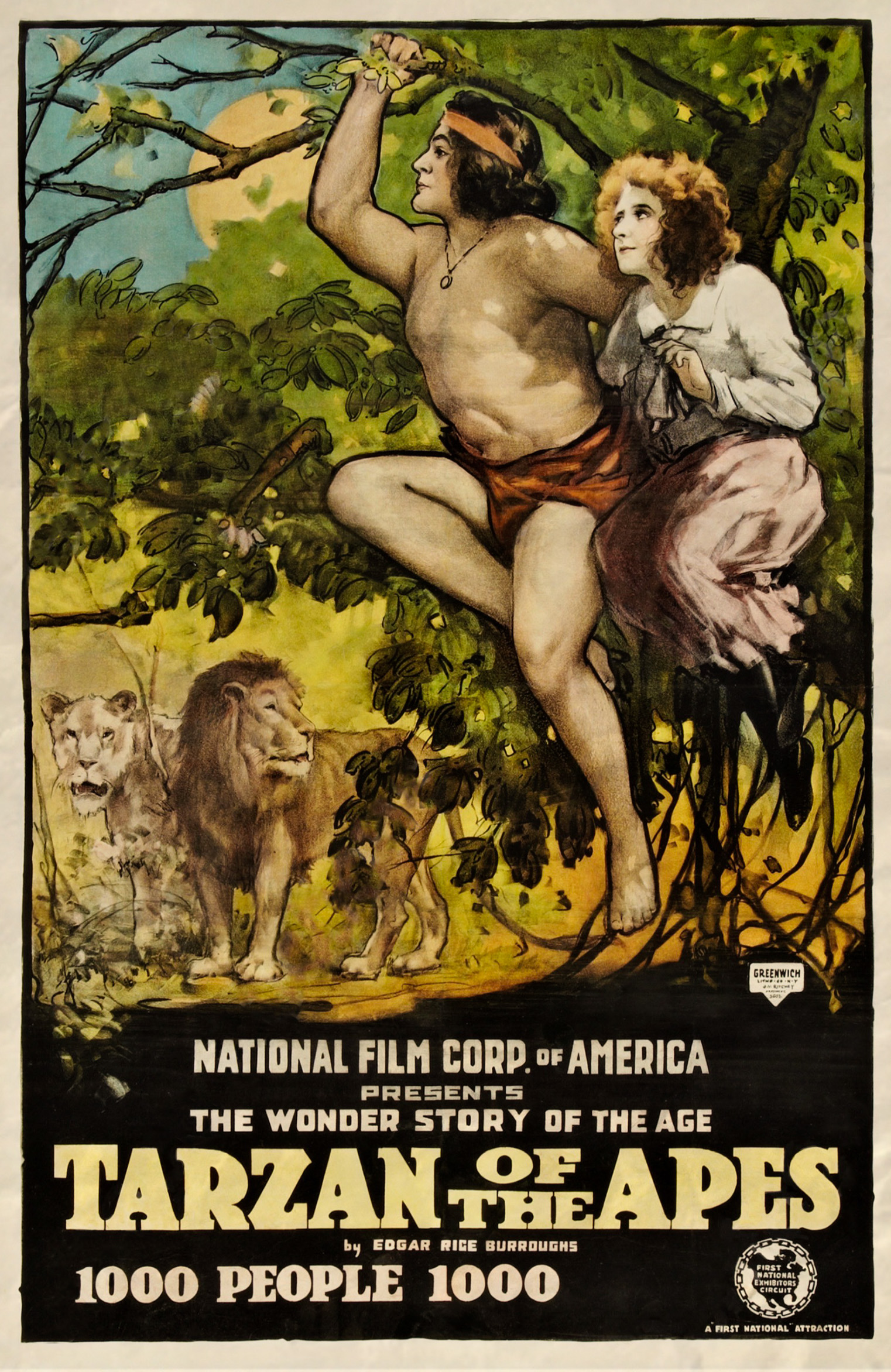 Tarzan of the Apes (1918) with English Subtitles on DVD on DVD