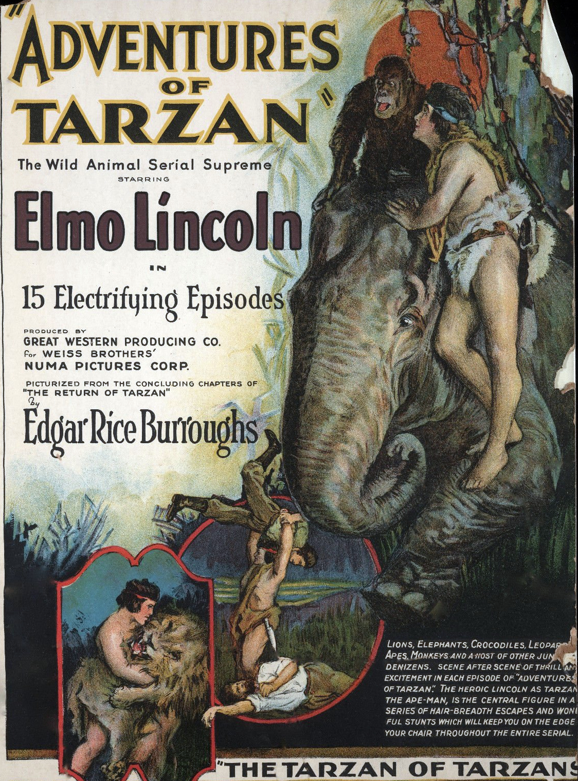 Adventures of Tarzan (1921) Screenshot 4