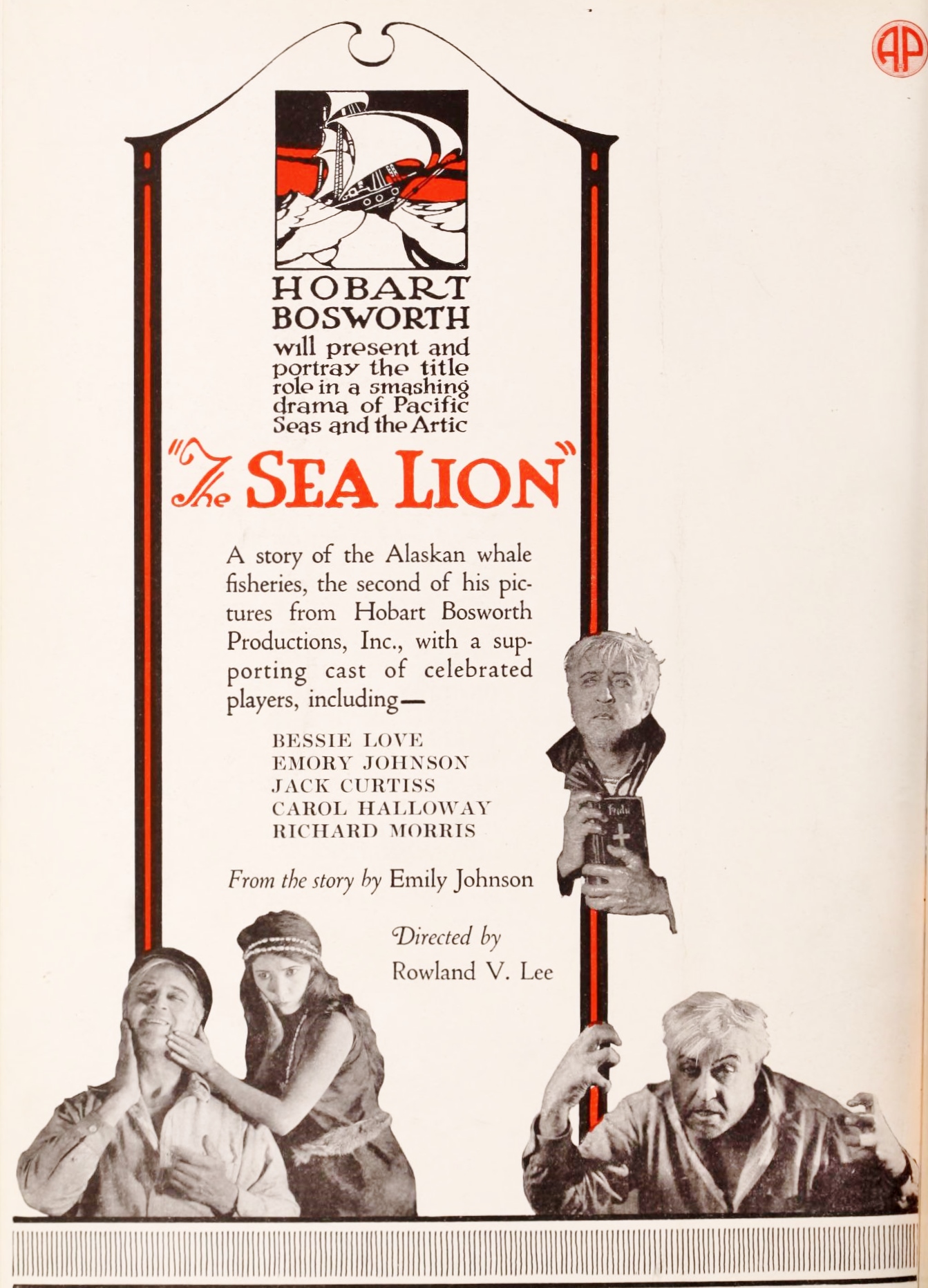 The Sea Lion (1921) starring Hobart Bosworth on DVD on DVD
