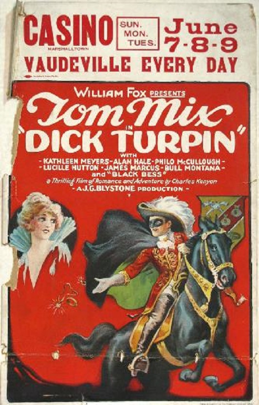 Dick Turpin (1925) starring Tom Mix on DVD on DVD