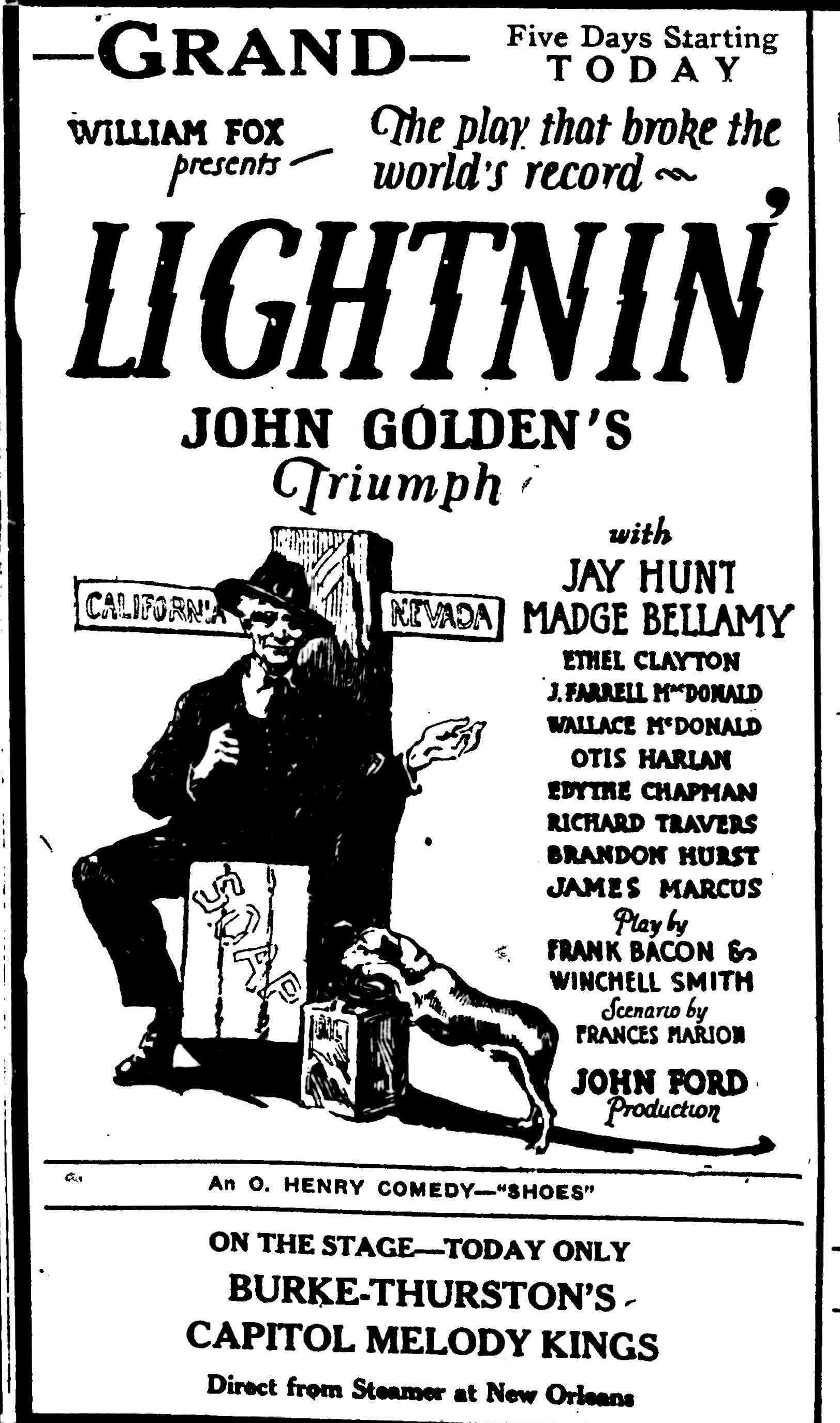 Lightnin' (1925) Screenshot 1 