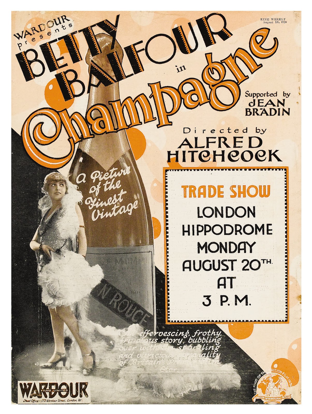 Champagne (1928) starring Betty Balfour on DVD on DVD