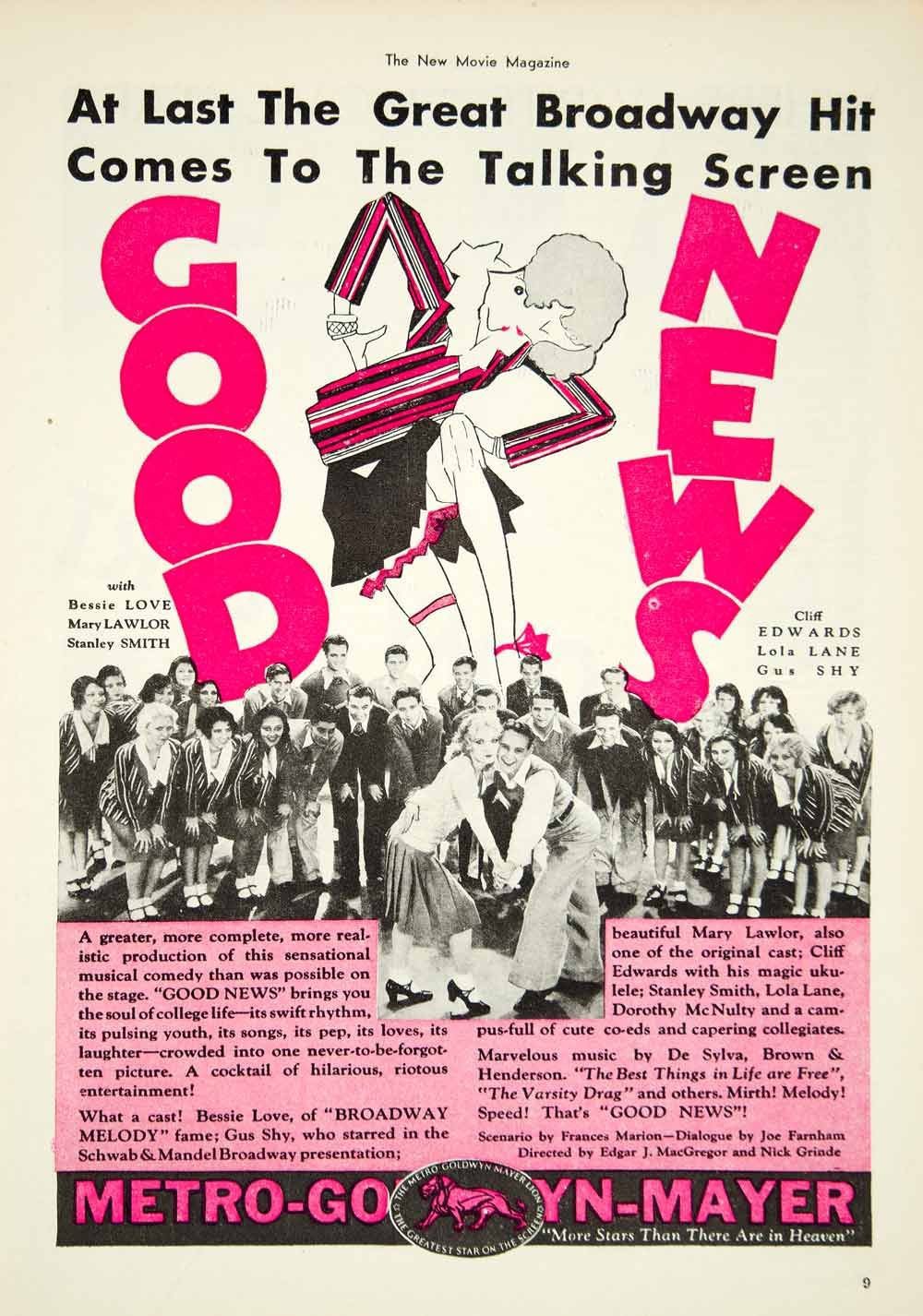 Good News (1930) Screenshot 1