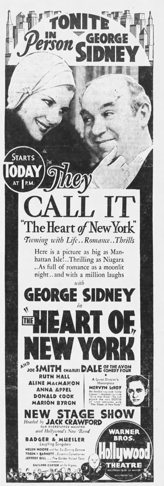 The Heart of New York (1932) with English Subtitles on DVD on DVD