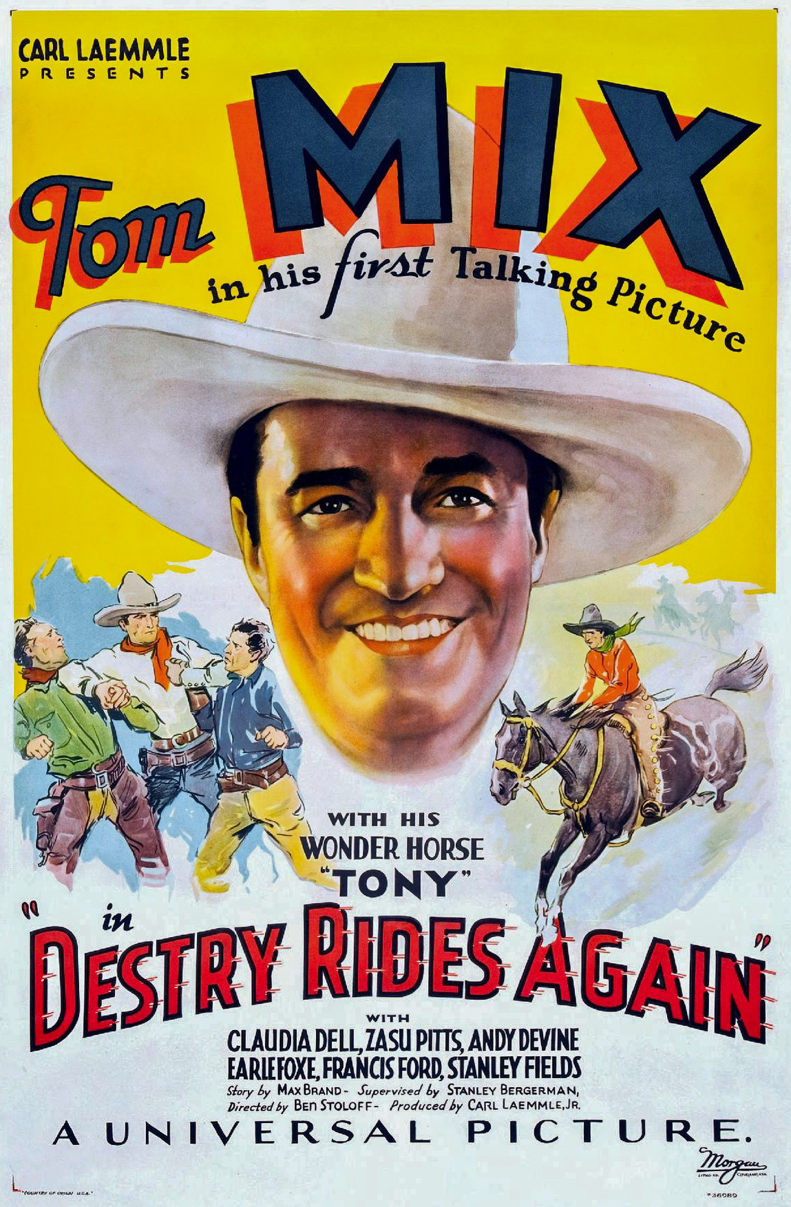 Destry Rides Again (1932) starring Tom Mix on DVD on DVD