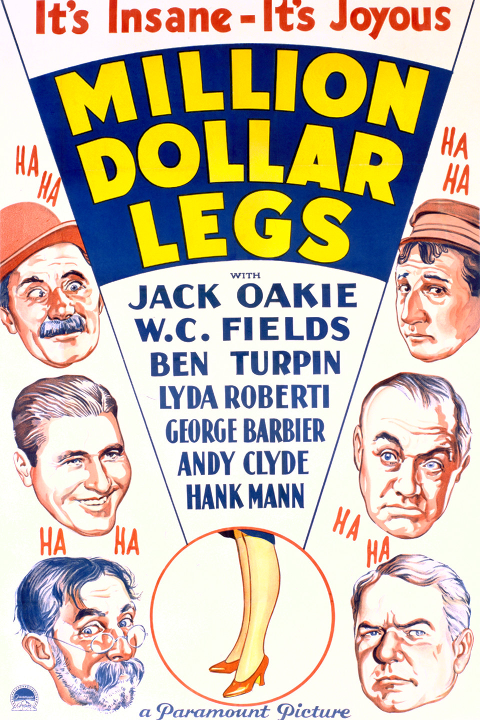 Million Dollar Legs (1932) starring Jack Oakie on DVD on DVD