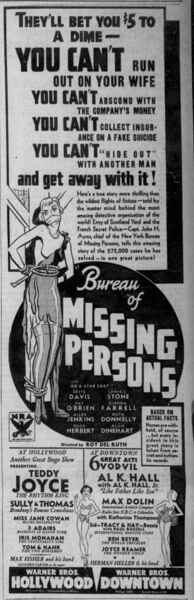 Bureau of Missing Persons (1933) Screenshot 5