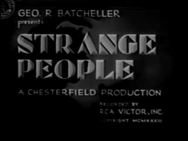 Strange People (1933) starring John Darrow on DVD DVD Strange People (1933) Screenshot 1