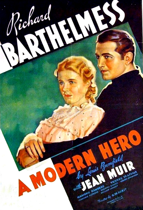 A Modern Hero (1934) starring Richard Barthelmess on DVD on DVD