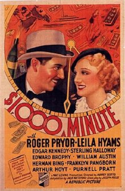 1,000 Dollars a Minute (1935) starring Roger Pryor on DVD on DVD