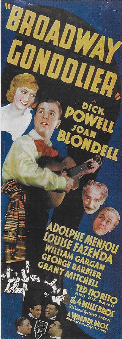 Broadway Gondolier (1935) starring Dick Powell on DVD on DVD