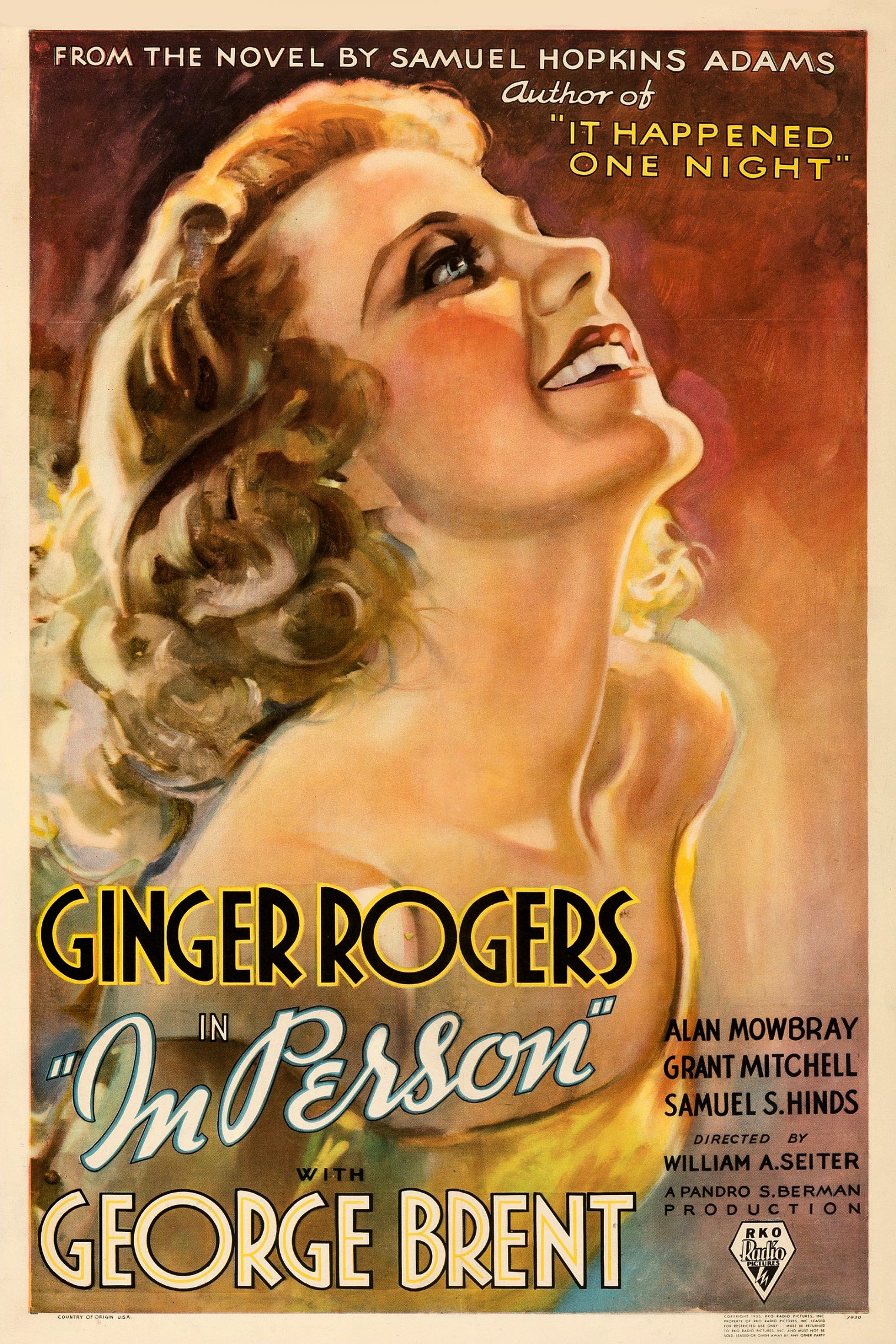 In Person (1935) starring Ginger Rogers on DVD on DVD