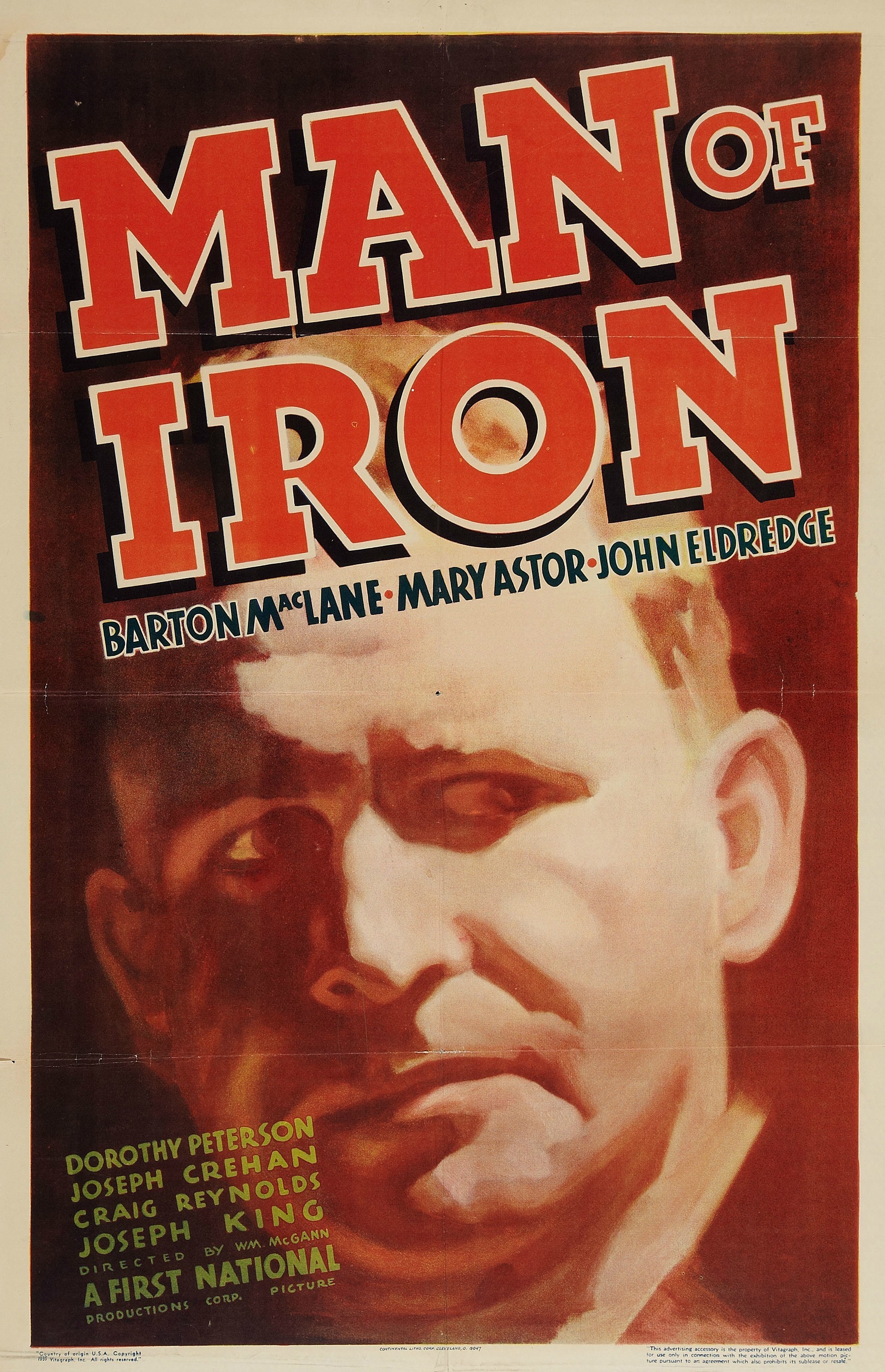 Man of Iron (1935) starring Barton MacLane on DVD on DVD
