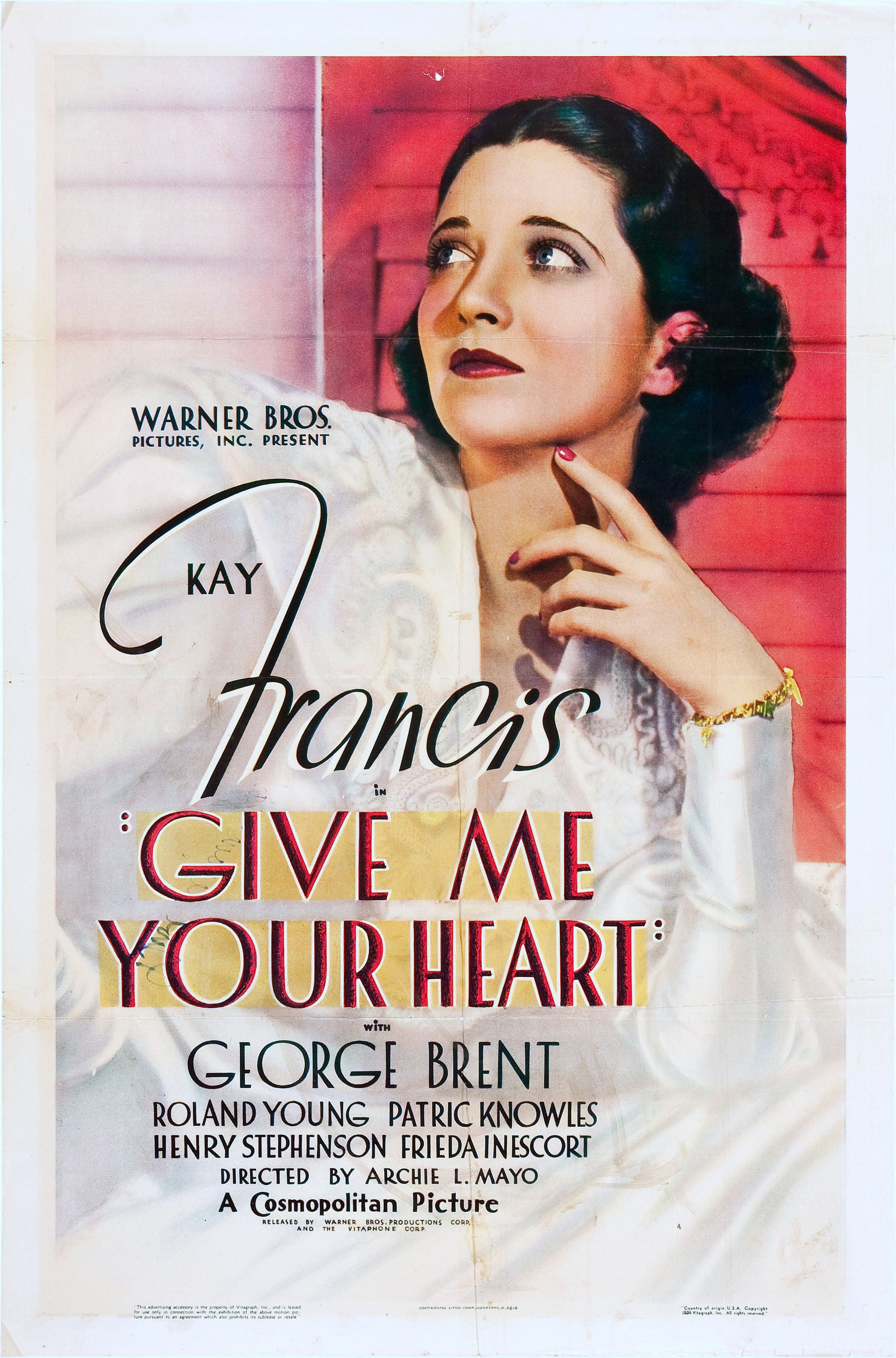 Give Me Your Heart (1936) starring Kay Francis on DVD on DVD
