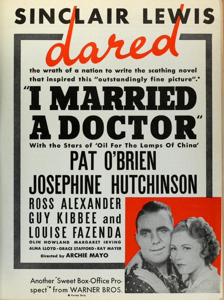 I Married a Doctor (1936) starring Pat O'Brien on DVD on DVD
