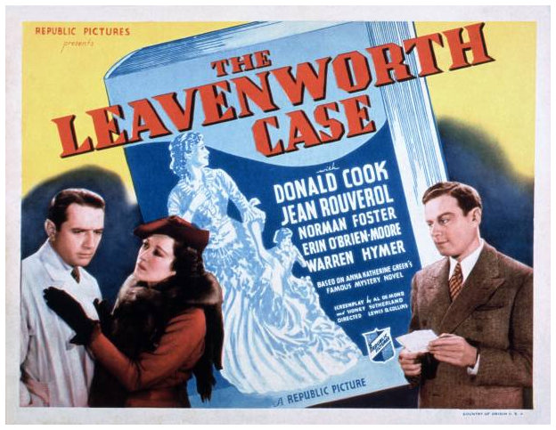 The Leavenworth Case (1936) starring Donald Cook on DVD on DVD