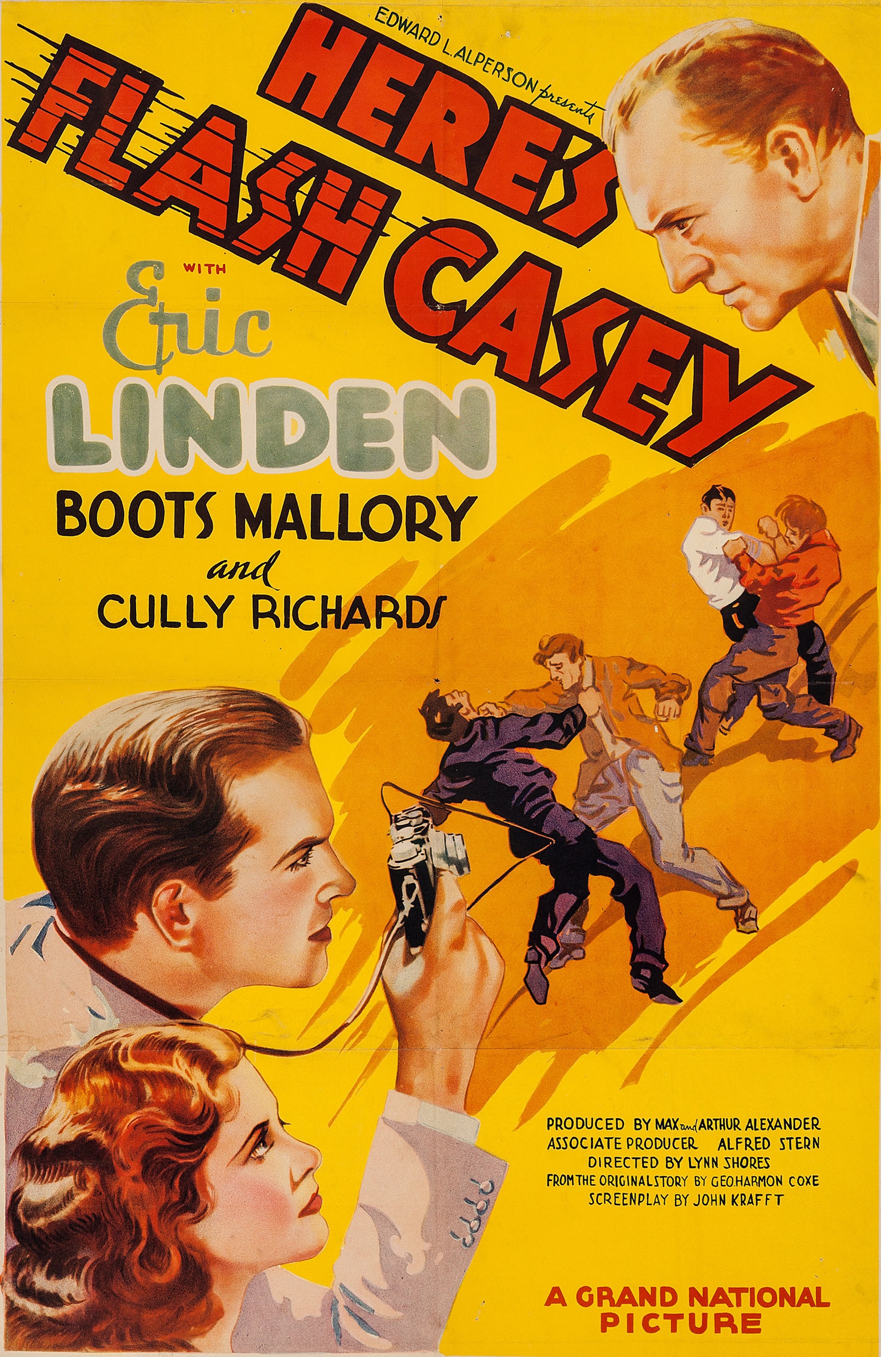 Here's Flash Casey (1938) starring Eric Linden on DVD on DVD