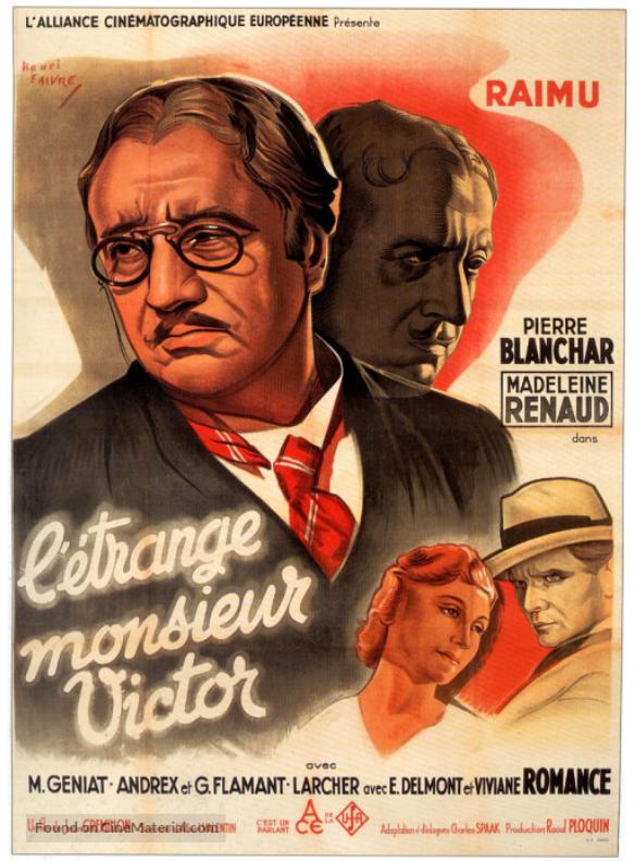 L'étrange Monsieur Victor (1938) with English Subtitles on DVD on DVD