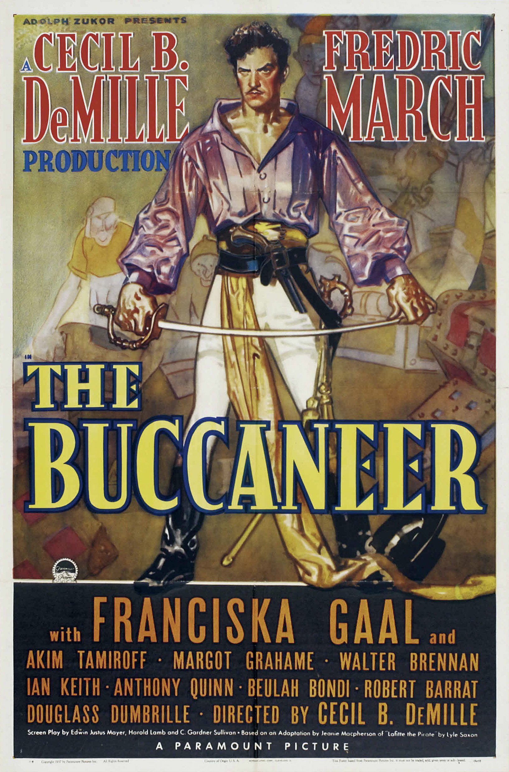 The Buccaneer (1938) with English Subtitles on DVD on DVD