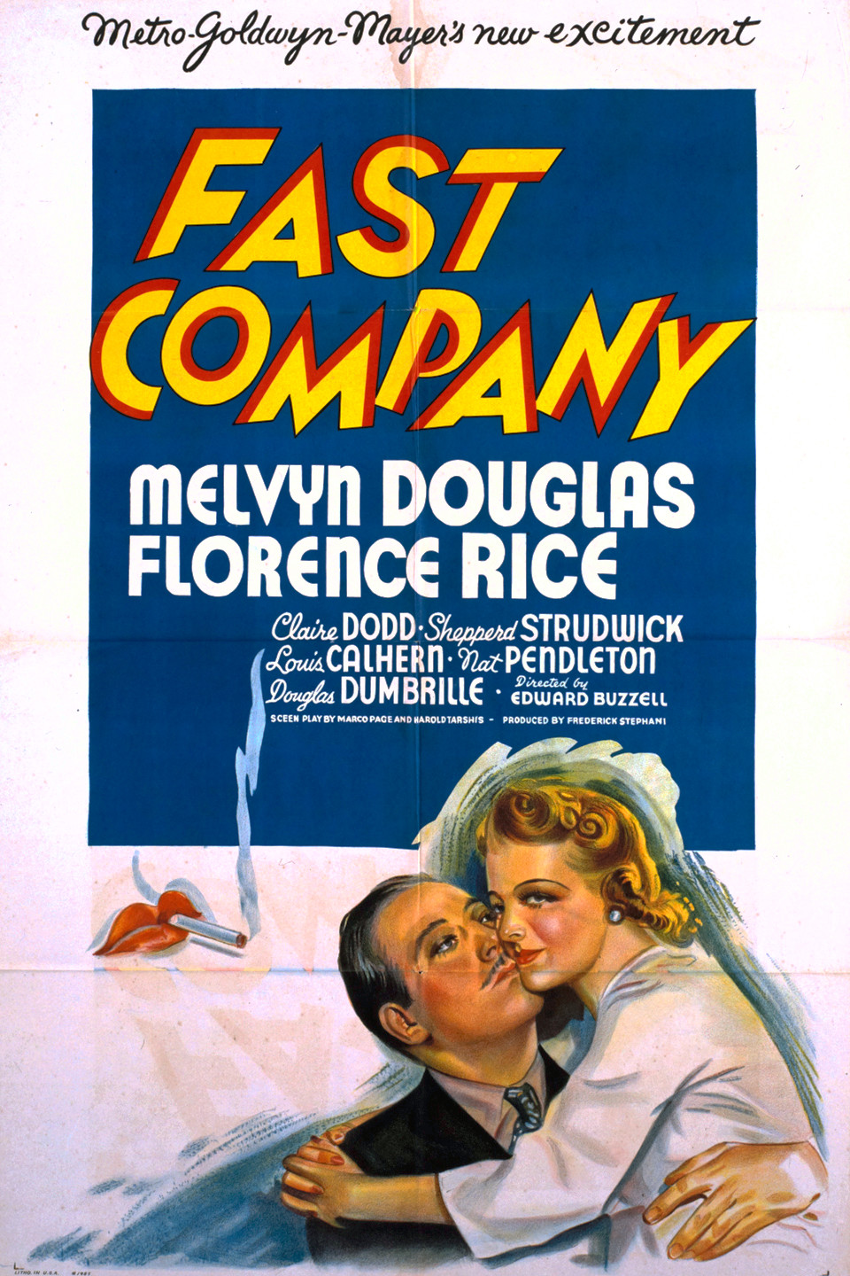 Fast Company (1938) starring Melvyn Douglas on DVD on DVD