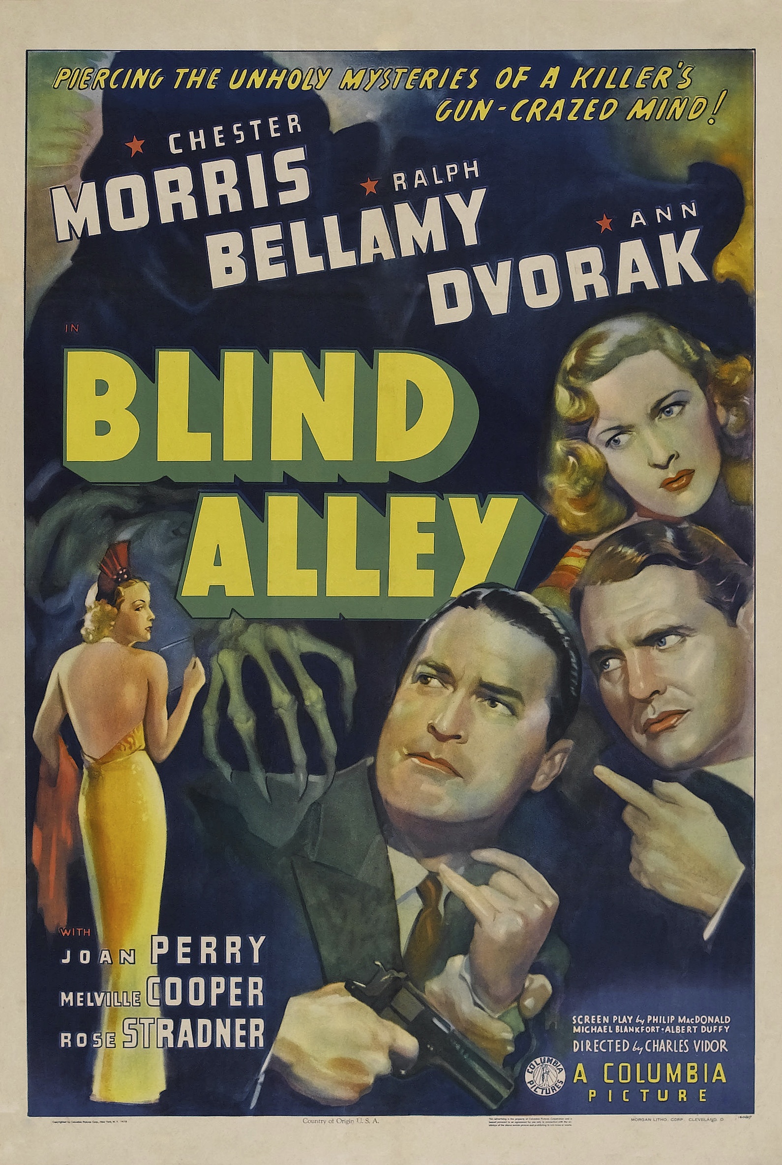 Blind Alley (1939) starring Chester Morris on DVD on DVD