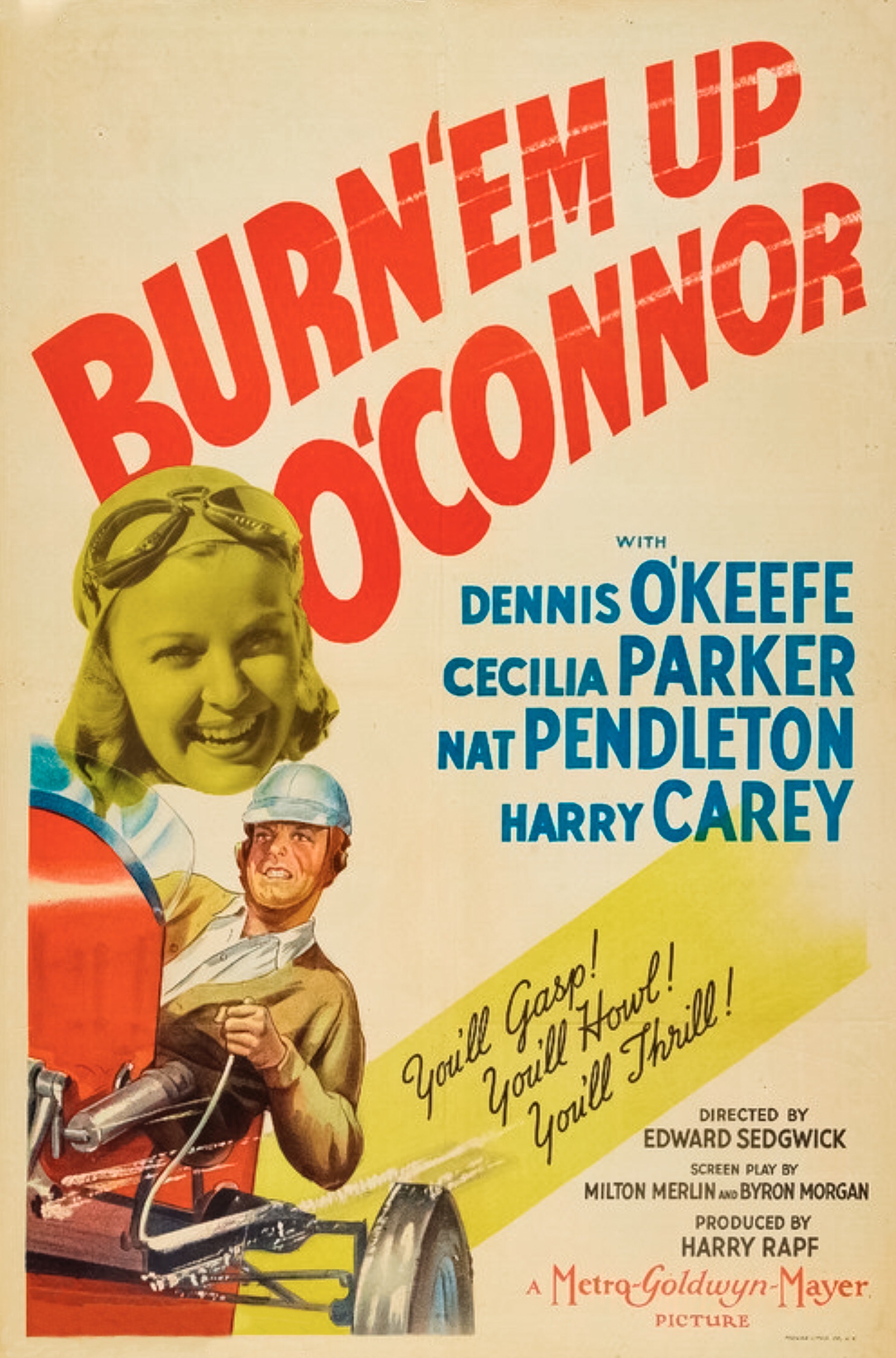 Burn 'Em Up O'Connor (1939) starring Dennis O'Keefe on DVD on DVD