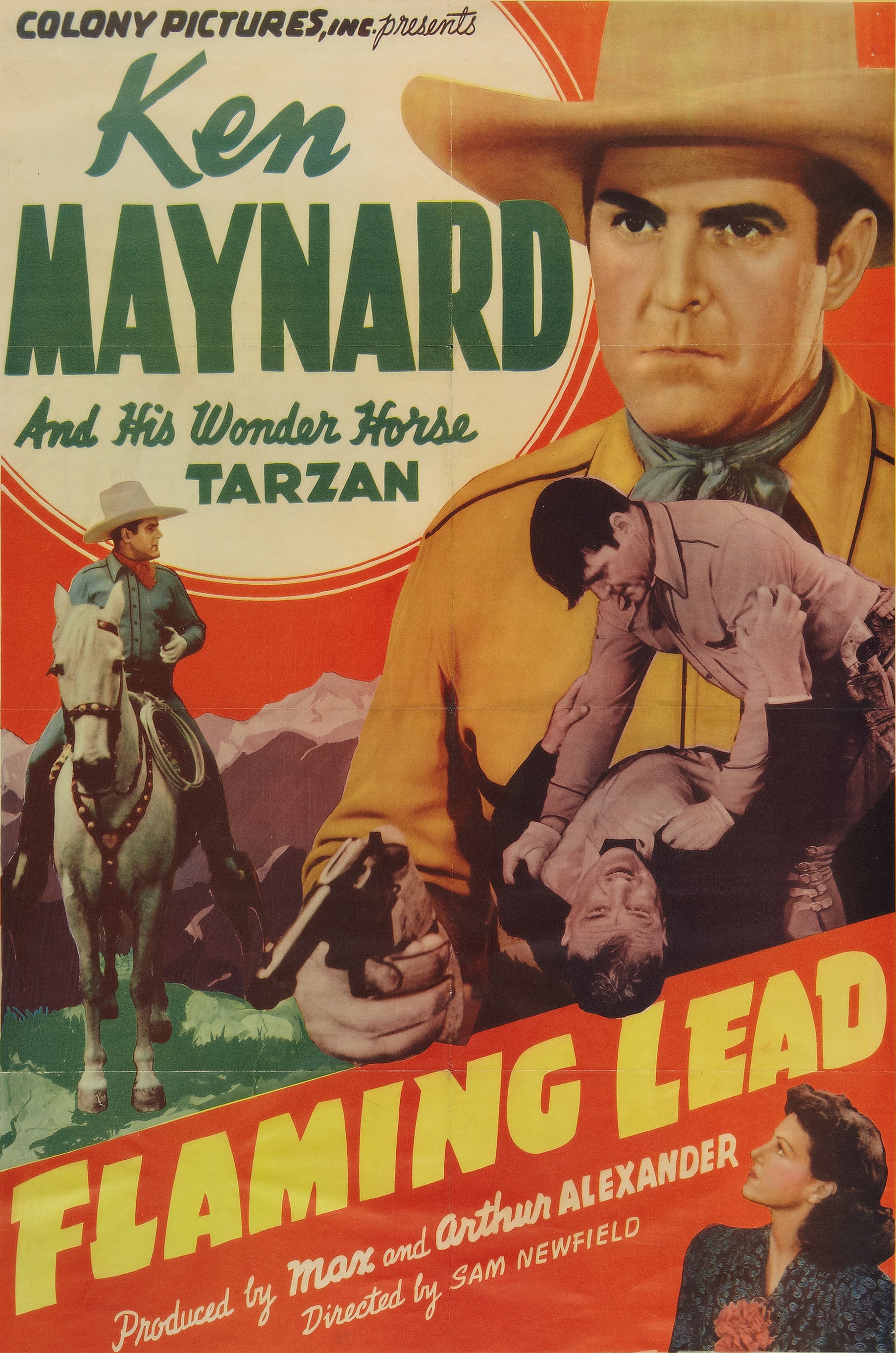 Flaming Lead (1939) starring Ken Maynard on DVD on DVD