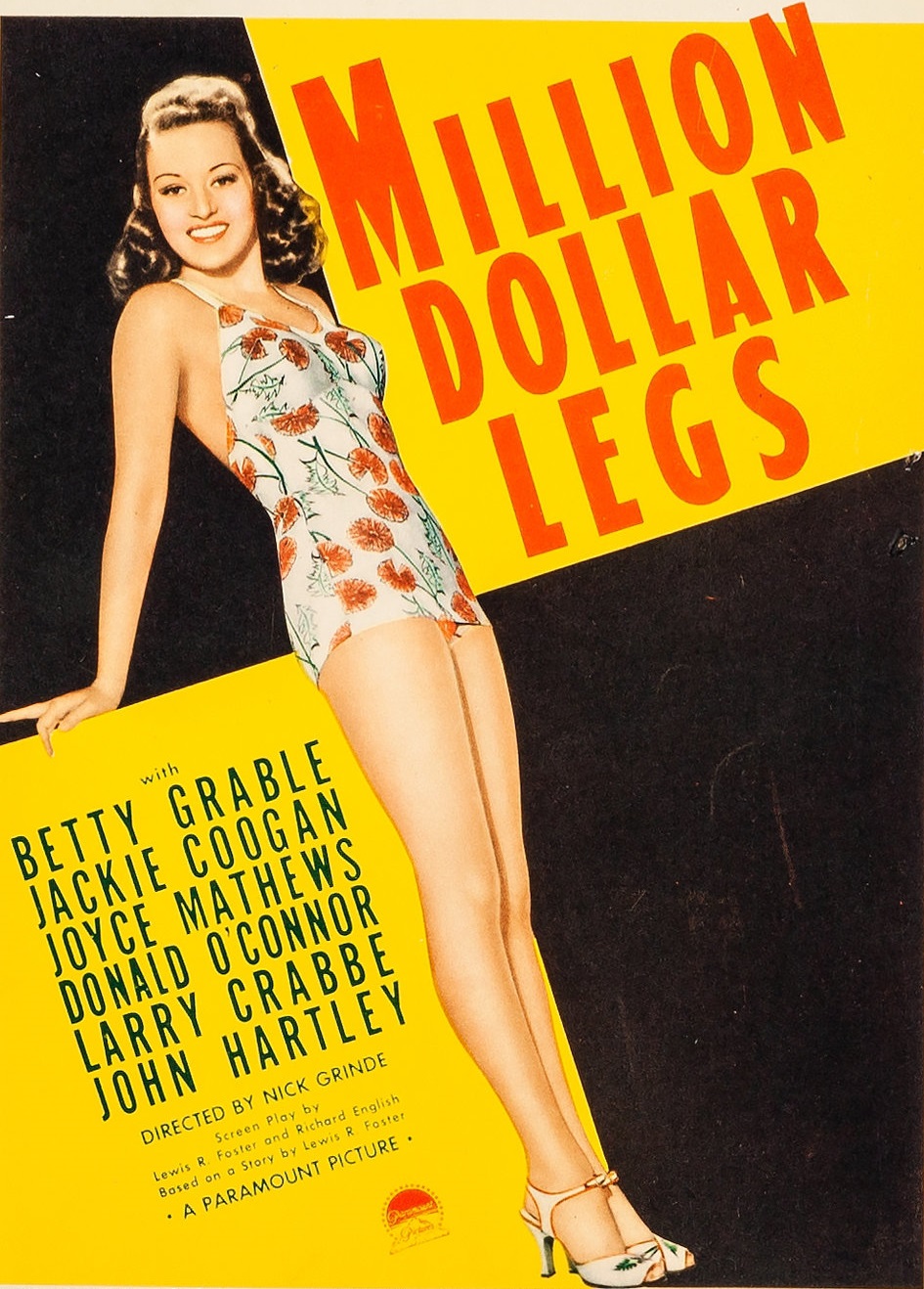 Million Dollar Legs (1939) starring Betty Grable on DVD on DVD