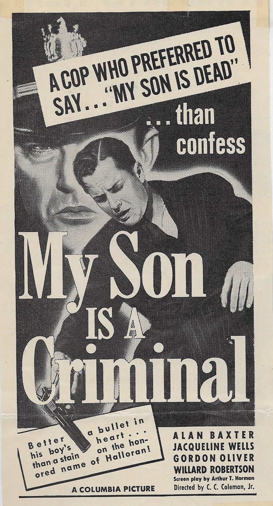 My Son Is a Criminal (1939) starring Alan Baxter on DVD on DVD