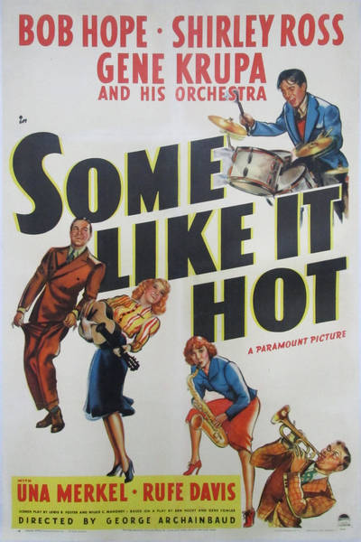 Some Like It Hot (1939) starring Bob Hope on DVD on DVD