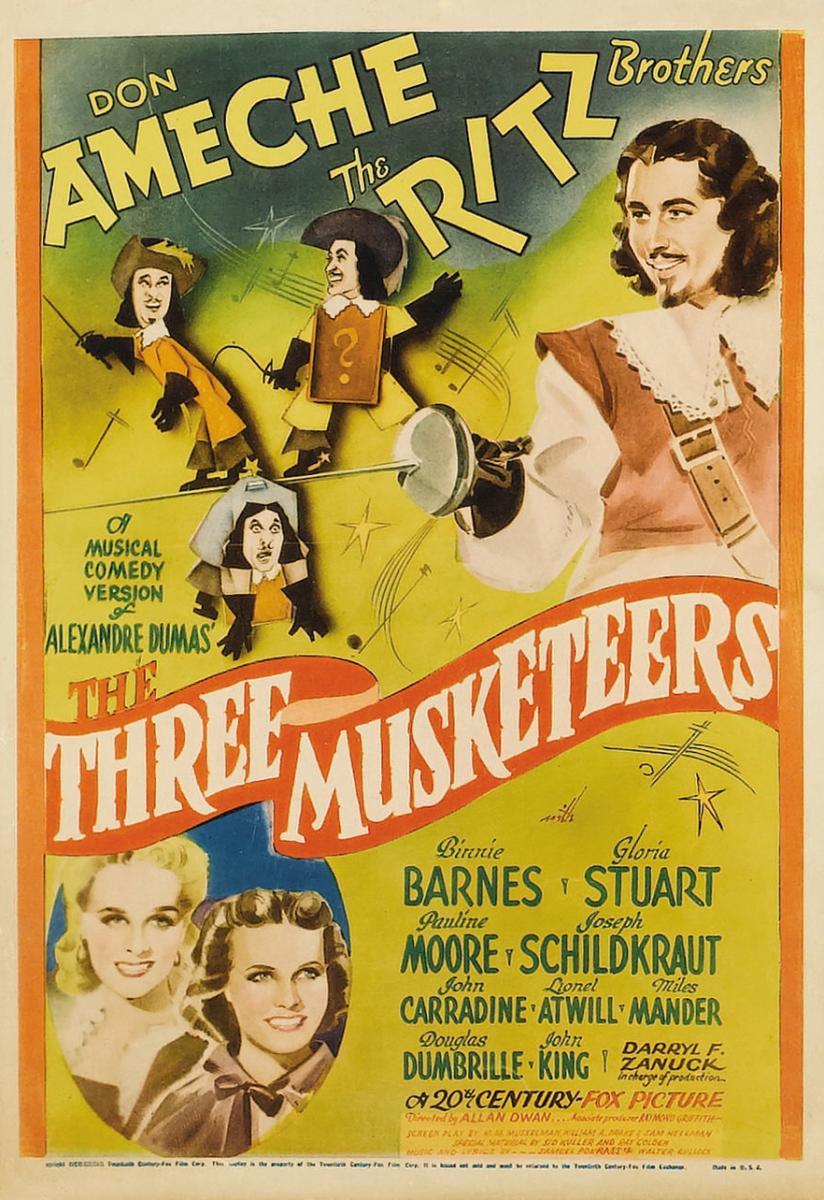 The Three Musketeers (1939) starring Don Ameche on DVD on DVD