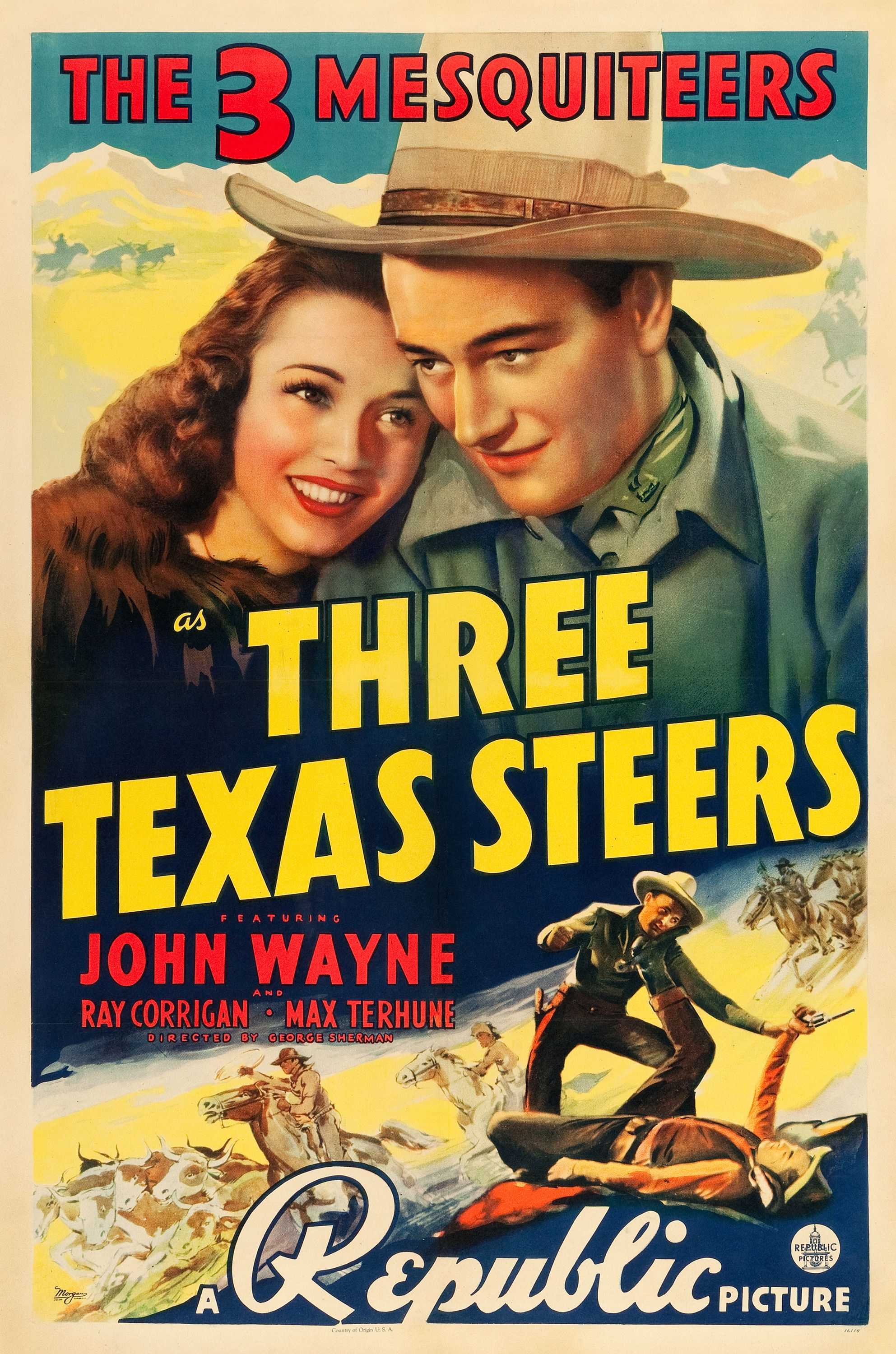 Three Texas Steers (1939) starring John Wayne on DVD on DVD