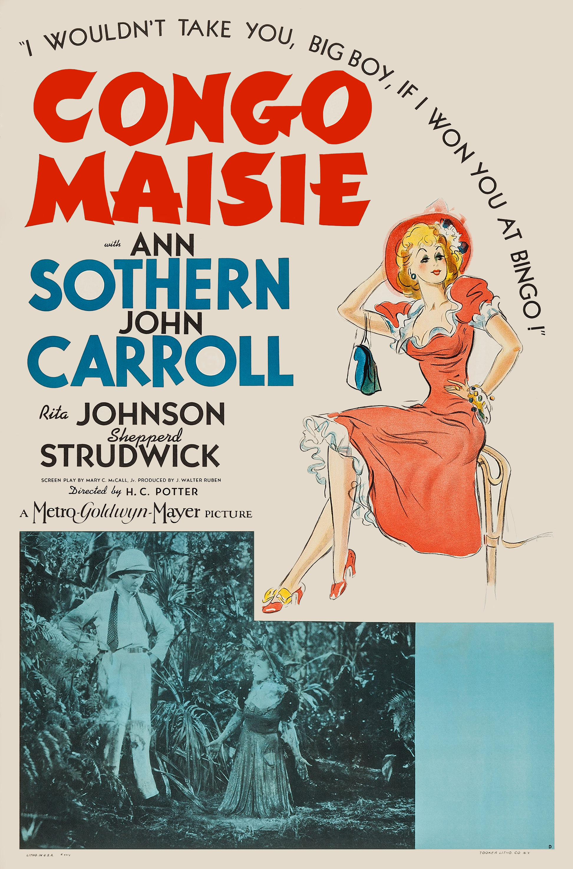 Congo Maisie (1940) starring Ann Sothern on DVD on DVD