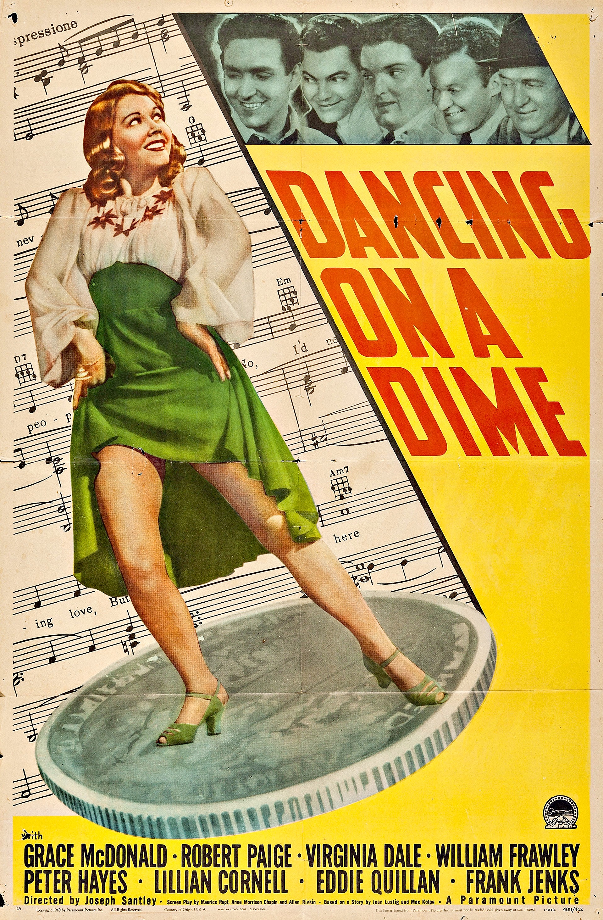 Dancing on a Dime (1940) starring Grace McDonald on DVD on DVD