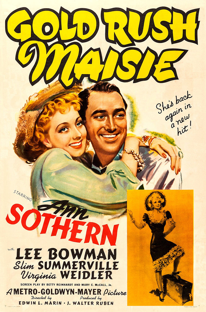 Gold Rush Maisie (1940) starring Ann Sothern on DVD on DVD