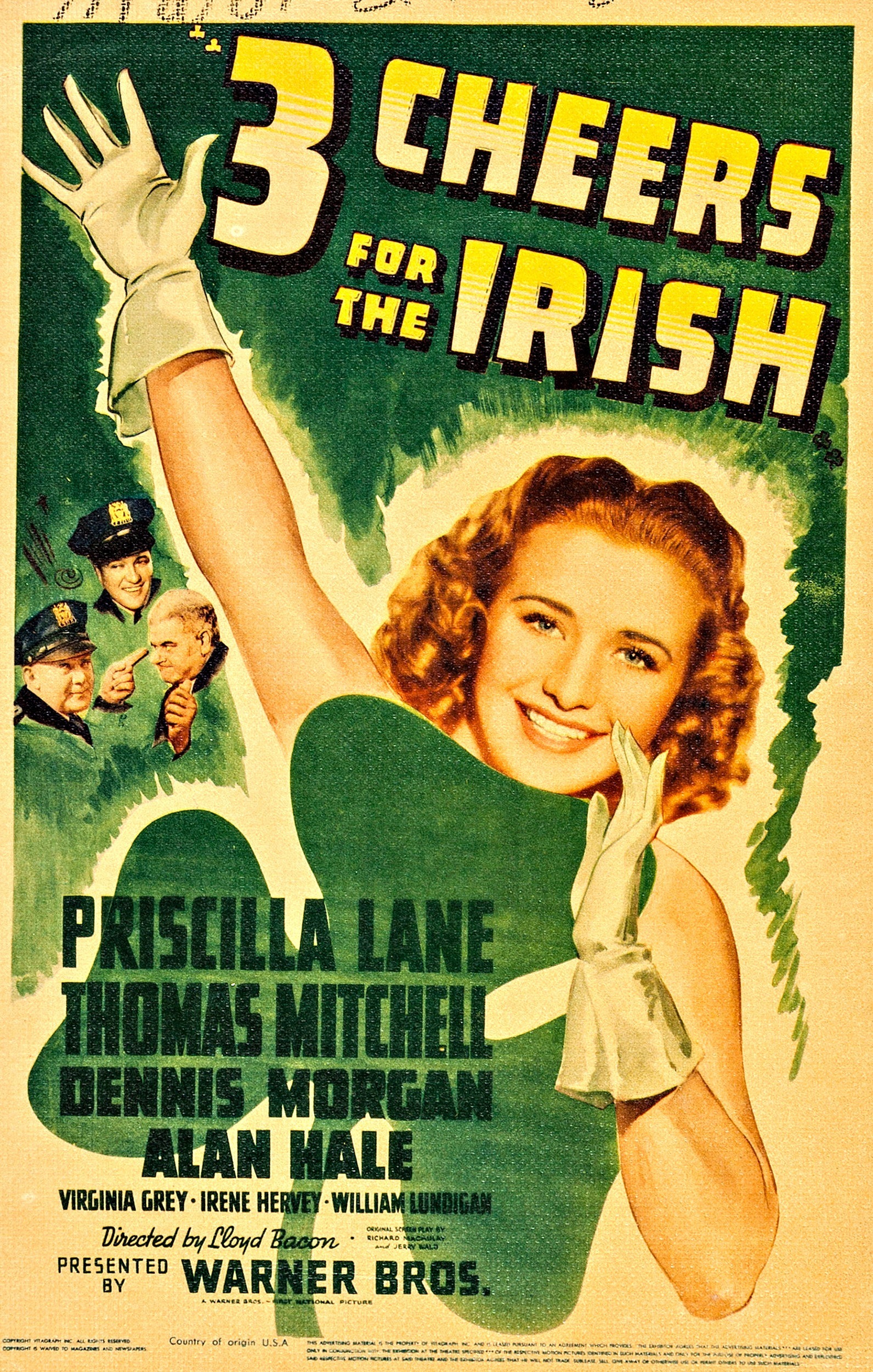 3 Cheers for the Irish (1940) starring Priscilla Lane on DVD on DVD