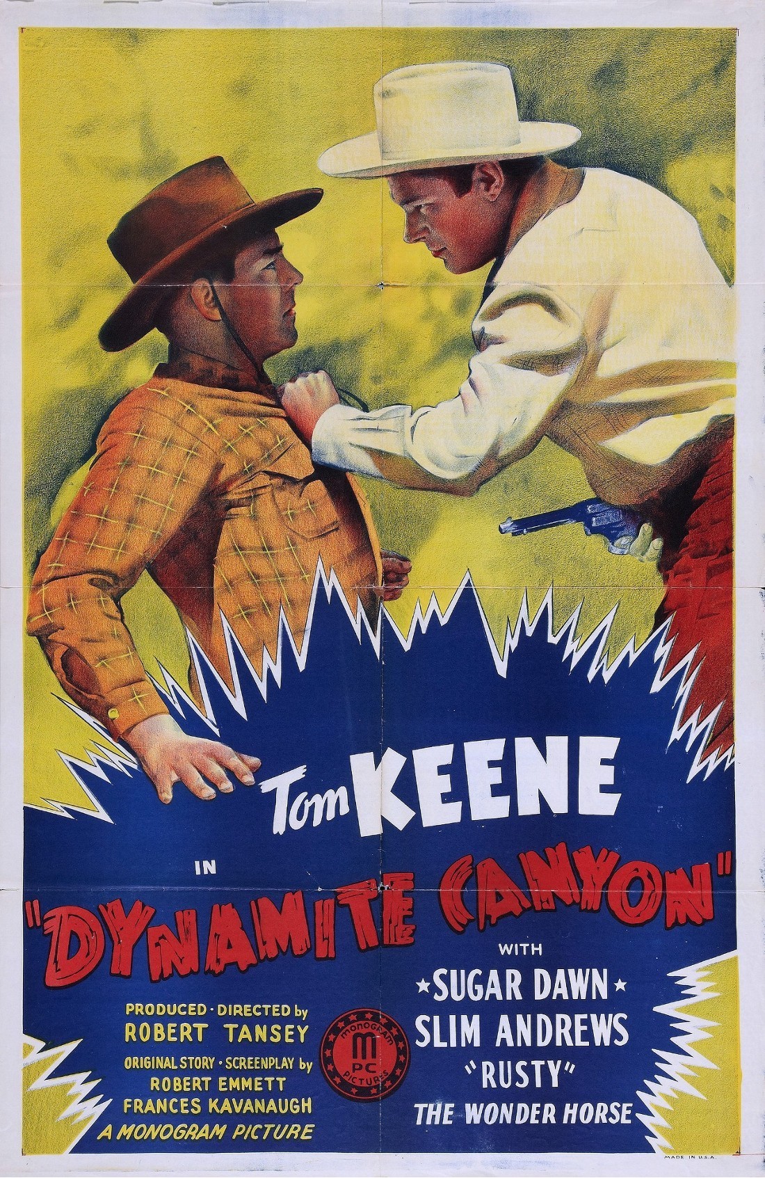 Dynamite Canyon (1941) starring Tom Keene on DVD on DVD