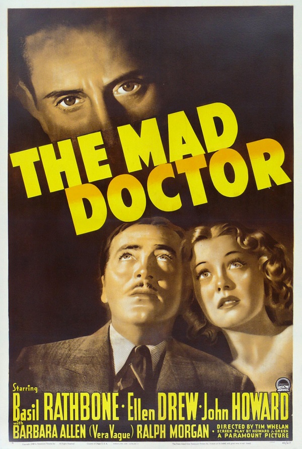The Mad Doctor (1940) starring Basil Rathbone on DVD on DVD
