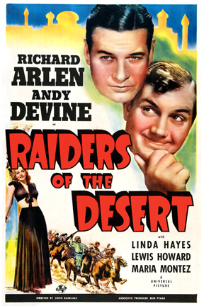 Raiders of the Desert (1941) starring Richard Arlen on DVD on DVD