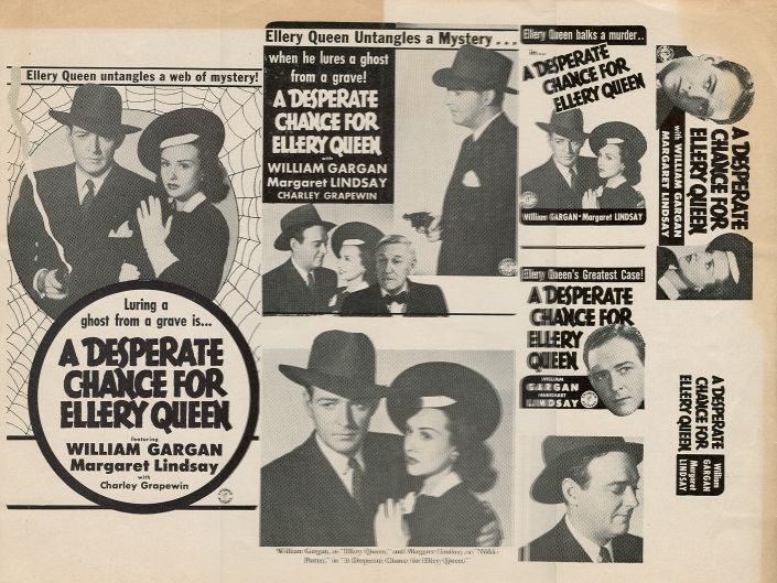 A Desperate Chance for Ellery Queen (1942) starring William Gargan on DVD on DVD