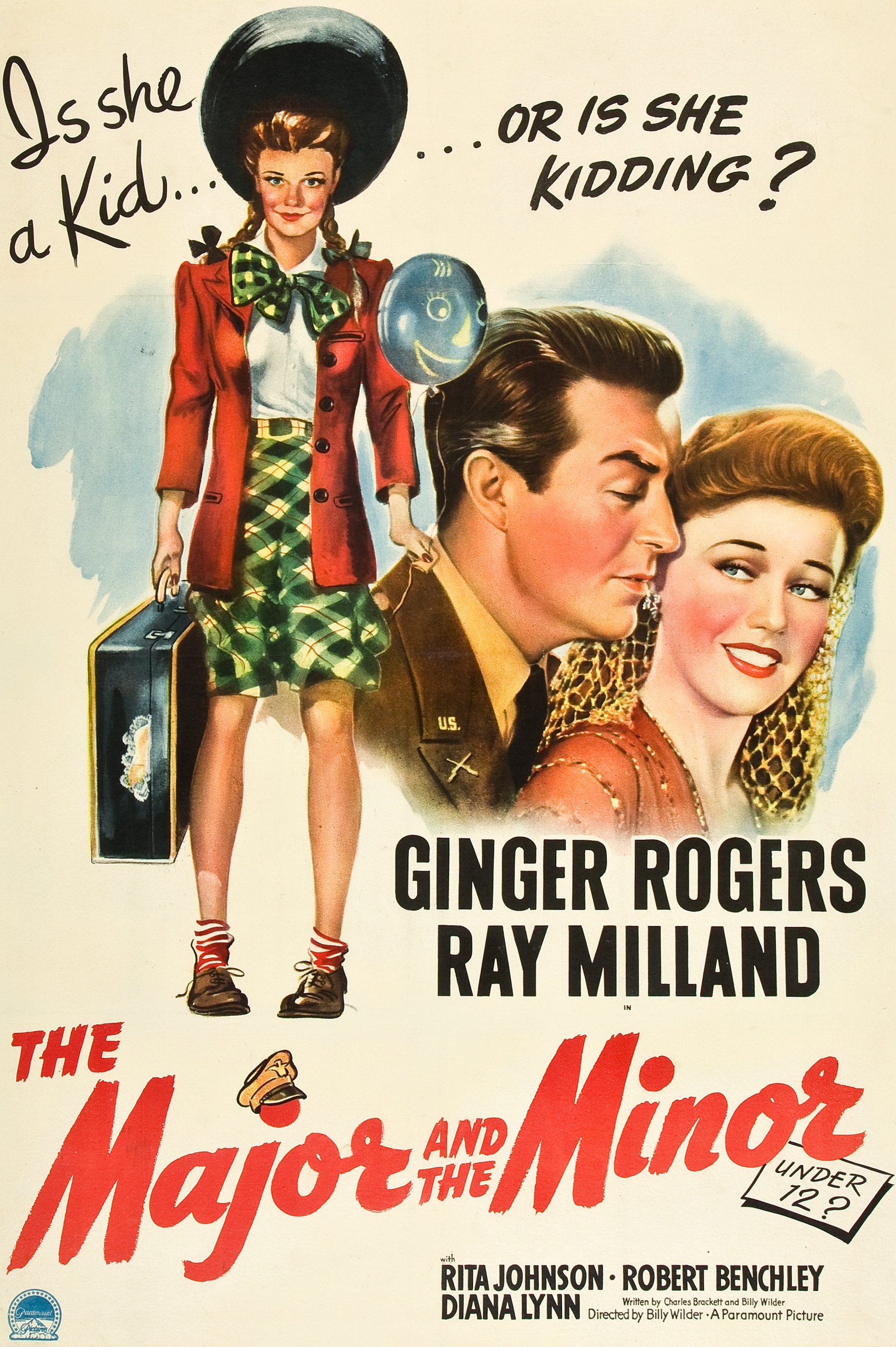 The Major and the Minor (1942) starring Ginger Rogers on DVD on DVD