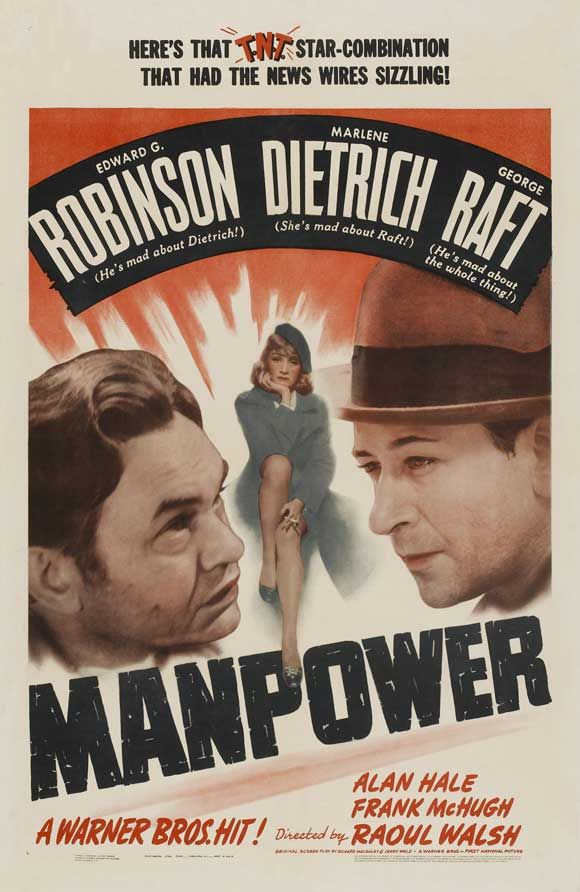 Manpower (1941) starring Edward G. Robinson on DVD on DVD