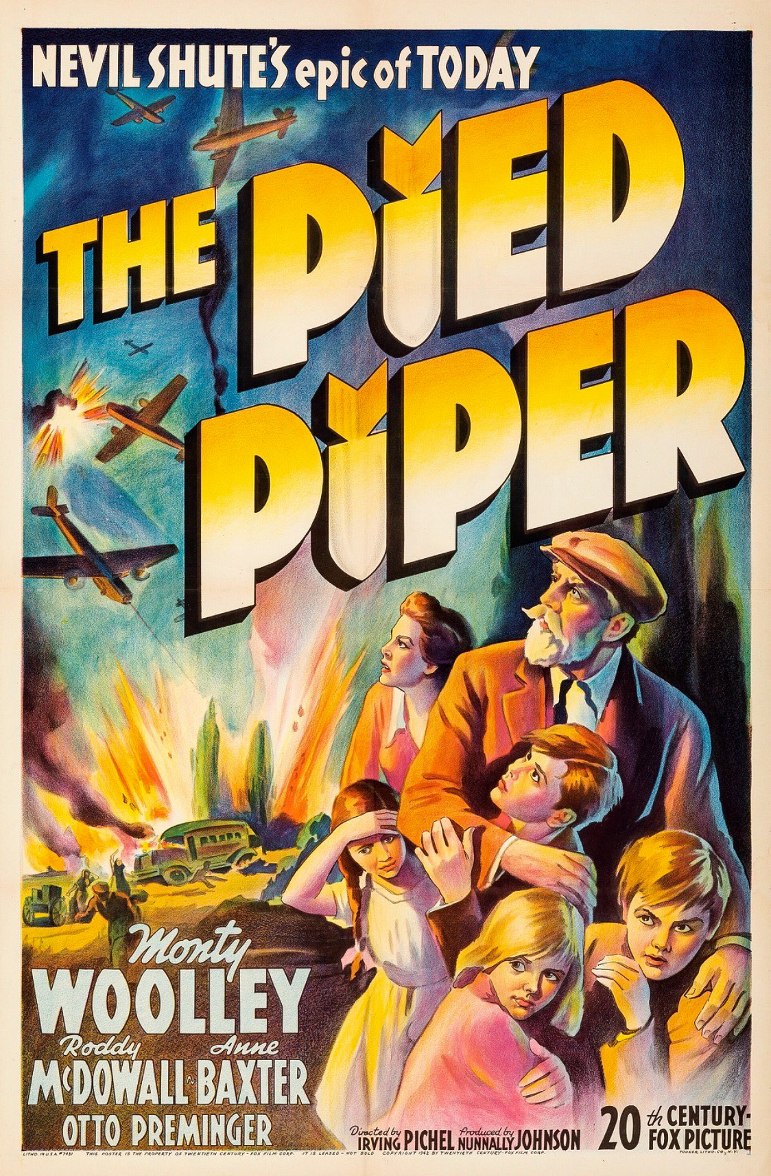 The Pied Piper (1942) starring Monty Woolley on DVD on DVD