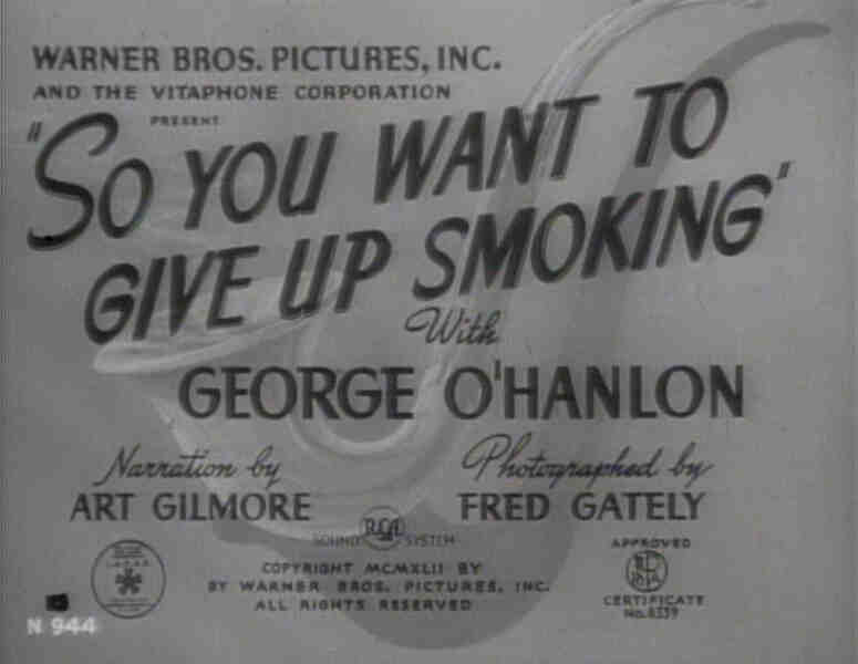 So You Want to Give Up Smoking (1942) Screenshot 1