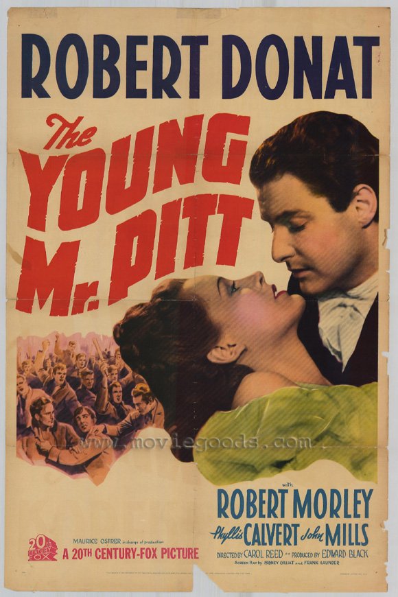 The Young Mr. Pitt (1942) starring Robert Donat on DVD on DVD