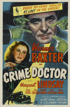 Crime Doctor (1943) starring Warner Baxter on DVD on DVD