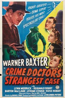 The Crime Doctor's Strangest Case (1943) starring Warner Baxter on DVD on DVD